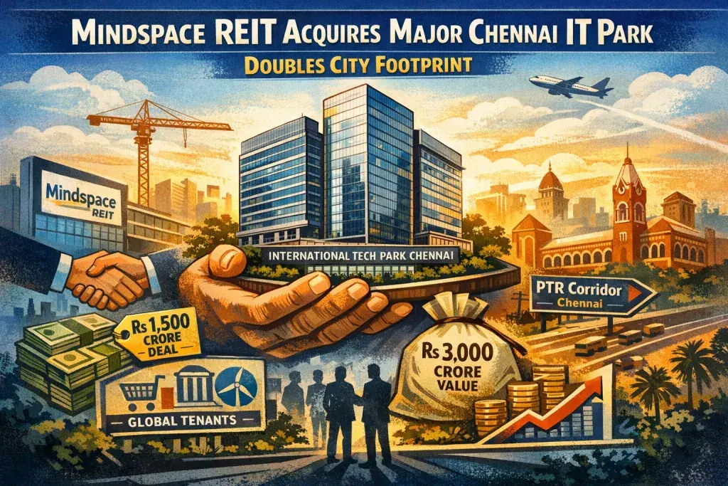Mindspace REIT Acquires Major Chennai IT Park, Doubles City Footprint