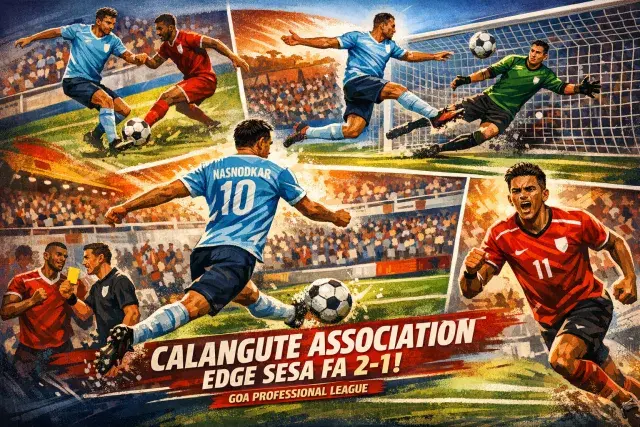 Calangute Association Clinch Narrow Victory Over Sesa FA in Goa Professional League